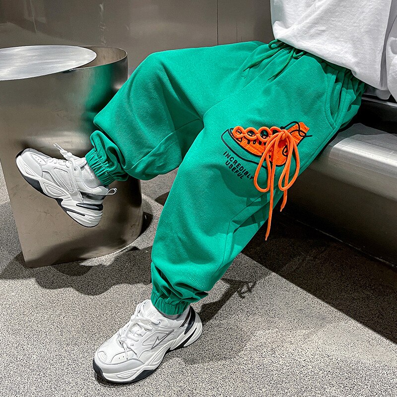 Pantalones vaqueros de pierna ancha para Niña y Adolescente, vaqueros rectos de cintura alta de algodón informales con bolsillo frontal y perlas, novedad, Primavera