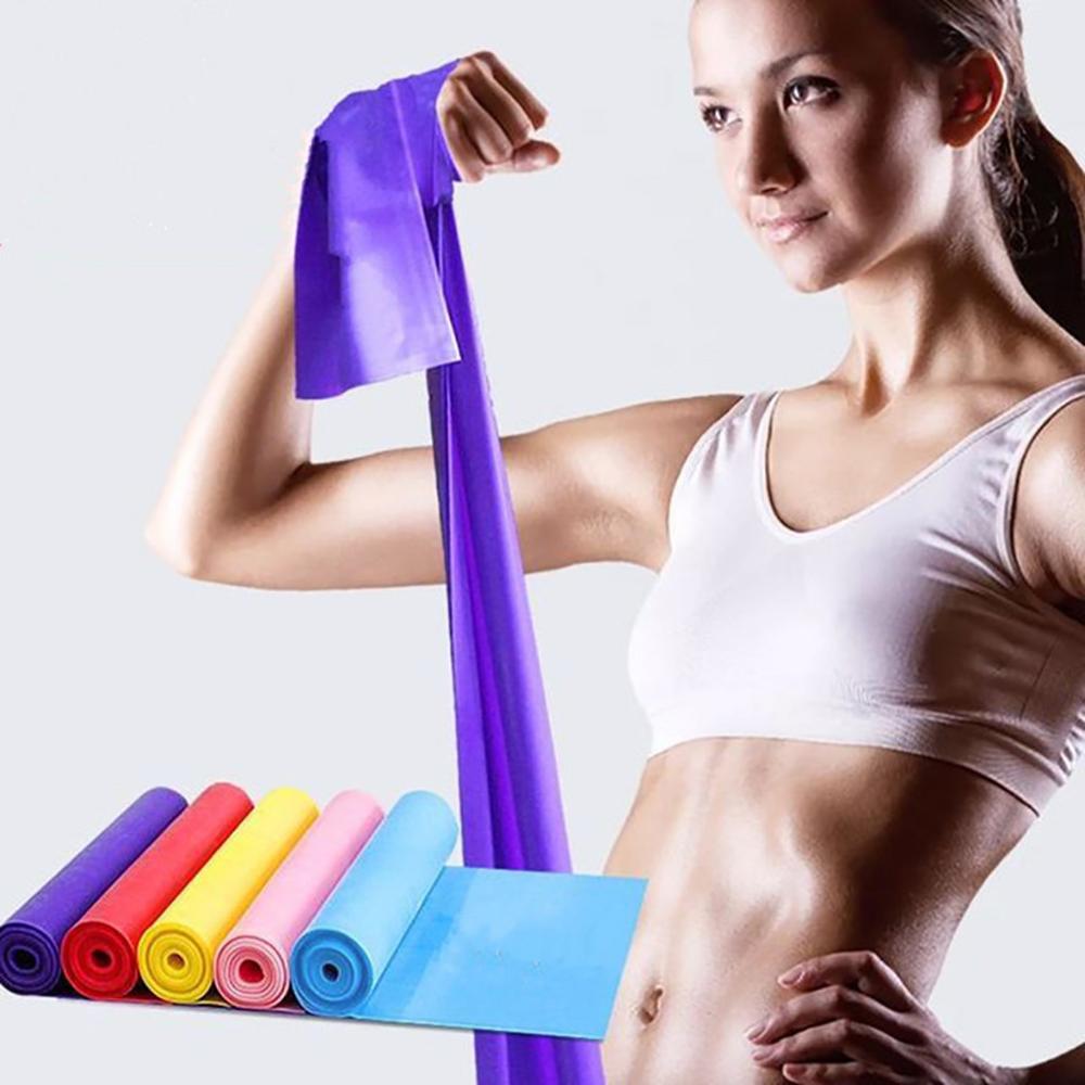 1.5m yoga fitness træk reb modstandsbånd latex elastisk stræk spændingsbånd træningsudstyr træning træning sport