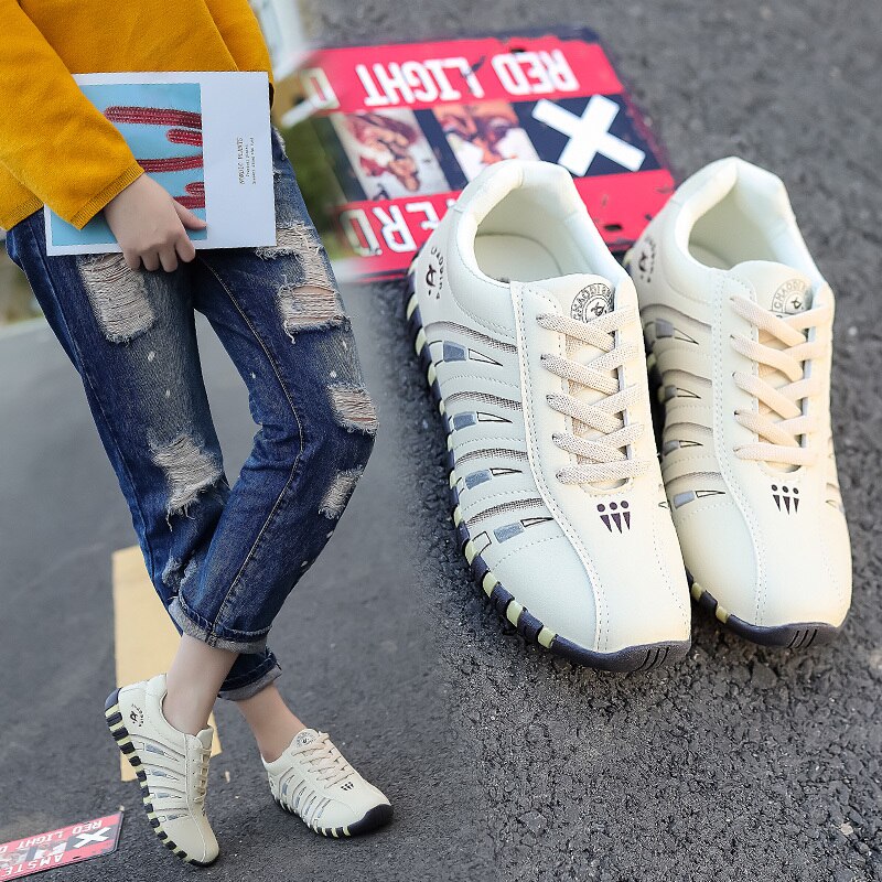 Kvinder sko dame bløde flade sko kvinder outdoor walking sneakers kvinder fritidssko zapatos de muje plus str.