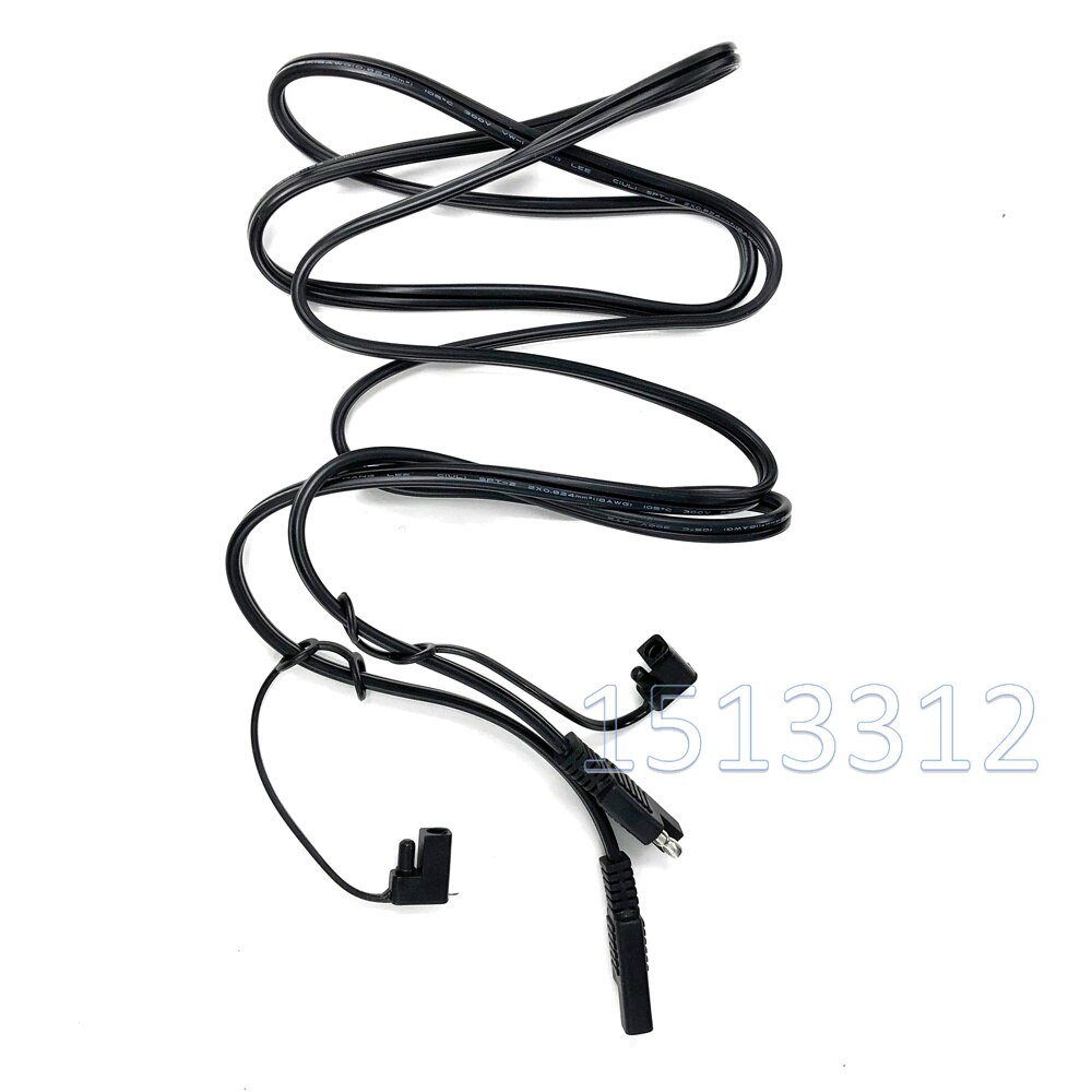 12V Sae Sae Connector Plug 180Cm Quick Disconnect Harnas Voor Motorfiets Automotive Sae Power Verlengkabel 18 awg Stofkap