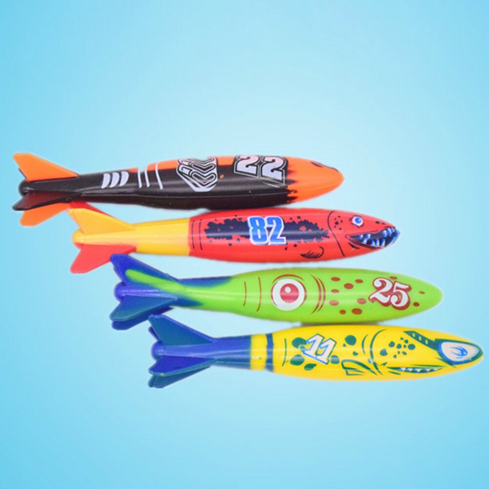 Children Summer Shark Torpedo Rocket Throwing Toy Funny Swimming Pool Diving Game Toys for Children Dive Dolphin Accessories Toy