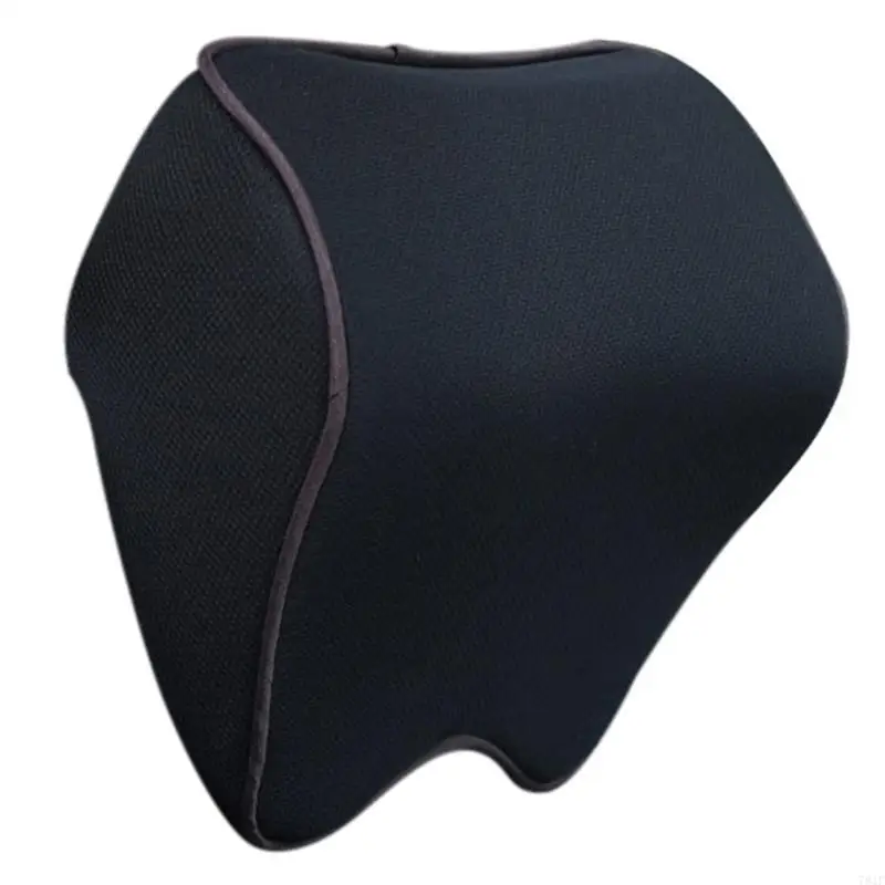 Memory Foam Car Neck Pillow Comfortable Breathable Headrest for Commuters Removable Cover for Travel Office Use: Red