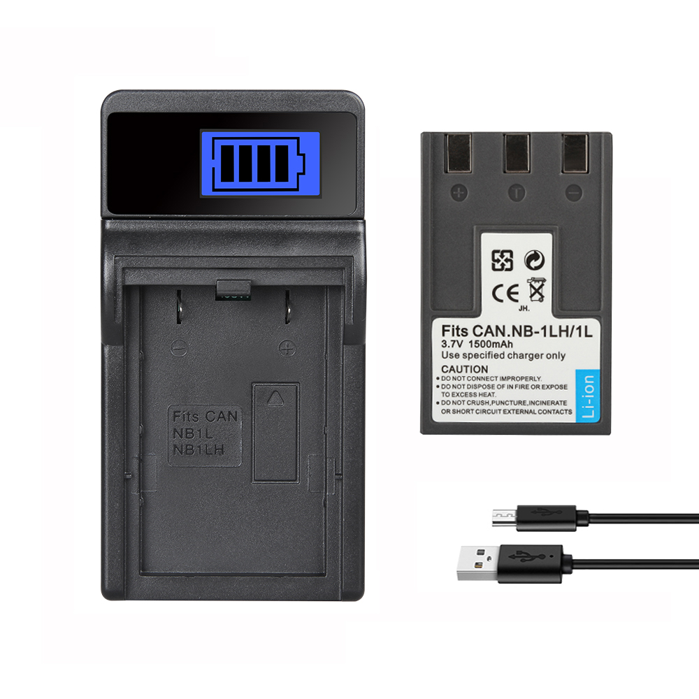 Battery NB-1L/NB-1LH for Canon S110 Digital ELPH S110 S200 S230 S300 S330 S400 S410 PowerShot 100 200 Batteries Charger 1500mAh: 1Charger 1Battery