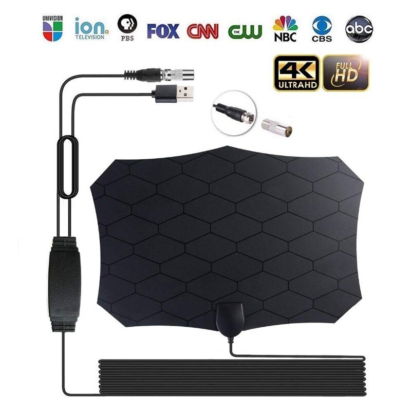300 miles 4k 1080p digital hdtv indendørs tv antenne med forstærker signal booster tv radius surf fox antenne hd mini antenner aeri