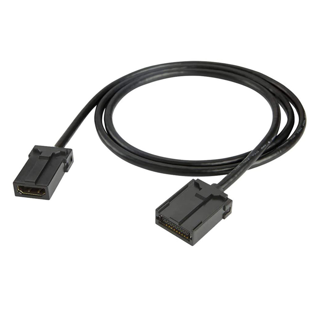 1.5M HDMI-compatible E Type To AM HDMI-compatible Cable HD Video Cable Type E Micro Adapter Cable for Car TV Digital Monitor: grey