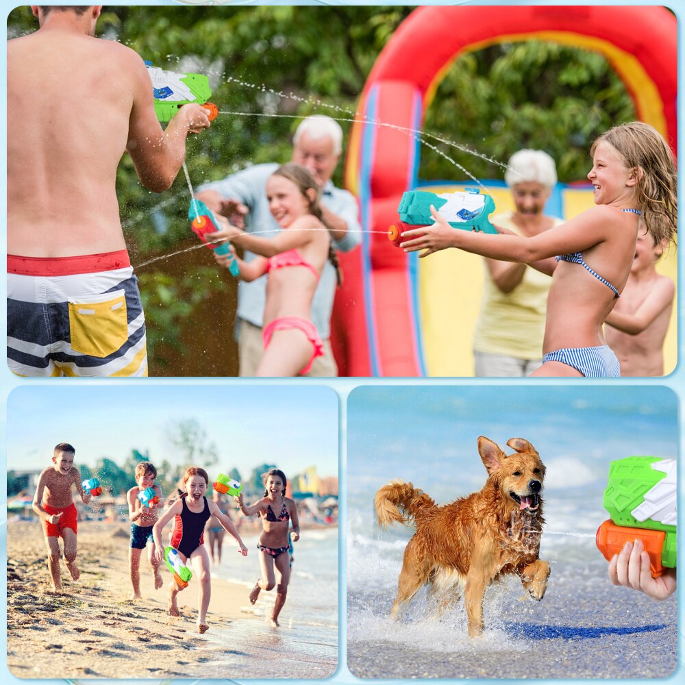 Ibasetoy 2 Stuks 32Cm Kids Water Guns Water Playing Game Shooter Zomer Speelbal Voor Outdoor Zwembad Strand Tuin gazon