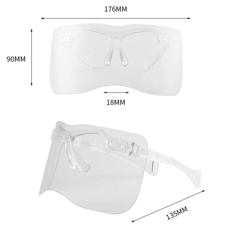 Anti UV Visor Wrap Shield Large Mirror Sun Glasses Half Face Shield Cover Sunscreen Guard Protector Outdoor Cycling Sunglasses