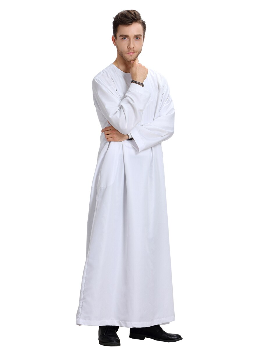 Gewaad Marocaine Abaya Mannen Gulf Caftan Arabische Kleding Voor Mannen Homme Musulman Islam Midden-oosten Kleding Kleding Moslim Jurken