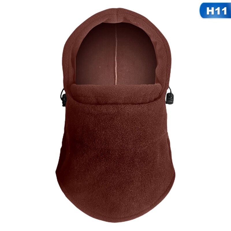 Winter winddichte wandelmutsen heren warme thermische fleece bivakmutsen gezichtsbedekkende mutsen ski fiets motor nekwarmer helm muts: H11