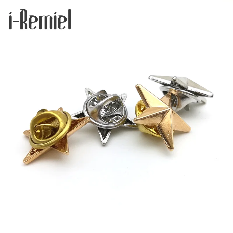 Broches offre spéciale véritable broche Hijab broches haut de gamme broche Badge petite étoile pour et chemisiers cinq branches Couples bijoux