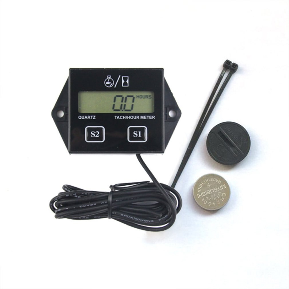 Tacómetro de motor de gasolina, temporizador Abs, inductivo, pantalla Lcd, de bajo voltaje, puede configurar el modo de velocidad 1 Uds.