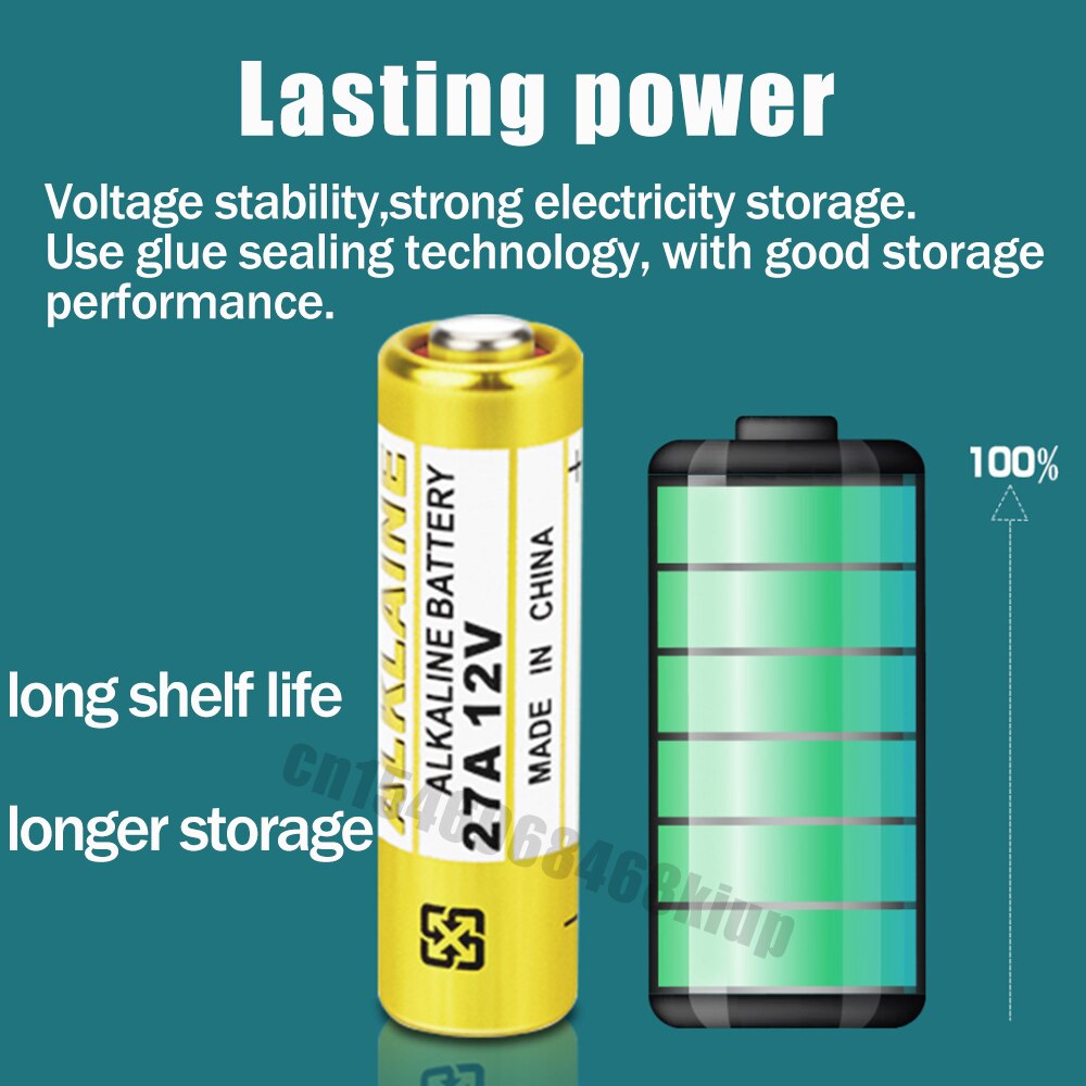 2 Stuks 12V Droge Alkaline Batterij A27 27A G27A MN27 MS27 GP27A L828 V27GA ALK27A A27BP K27A VR27 R27A voor Deurbel Auto Afstandsbediening Speelgoed