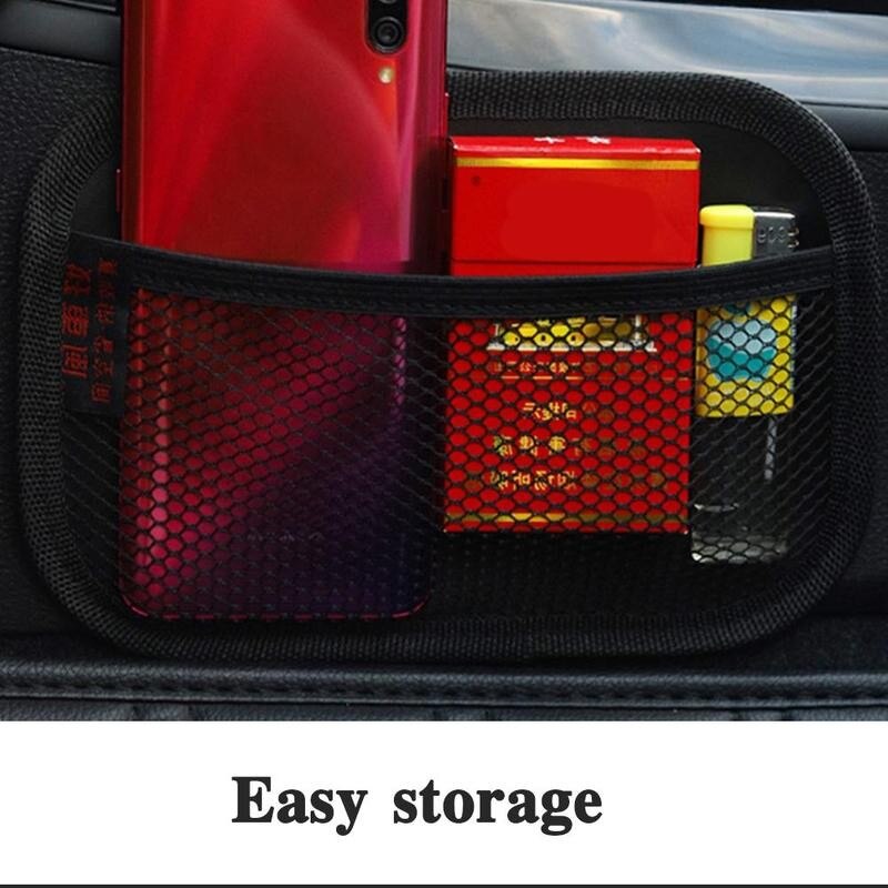 Car Net Pocket Handbag Car Storage Net Bag Stowing Multi-use Fabric Oxford Organizer Automotive Seat Car Pocket Tidying Bac X9S8