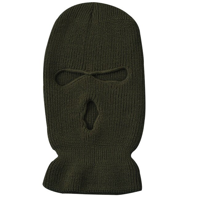 Masque de Ski à 3 trous, casquette coupe-vent en tricot pour le Sport en plein air, couvre-chef unisexe pour l'hiver: 26
