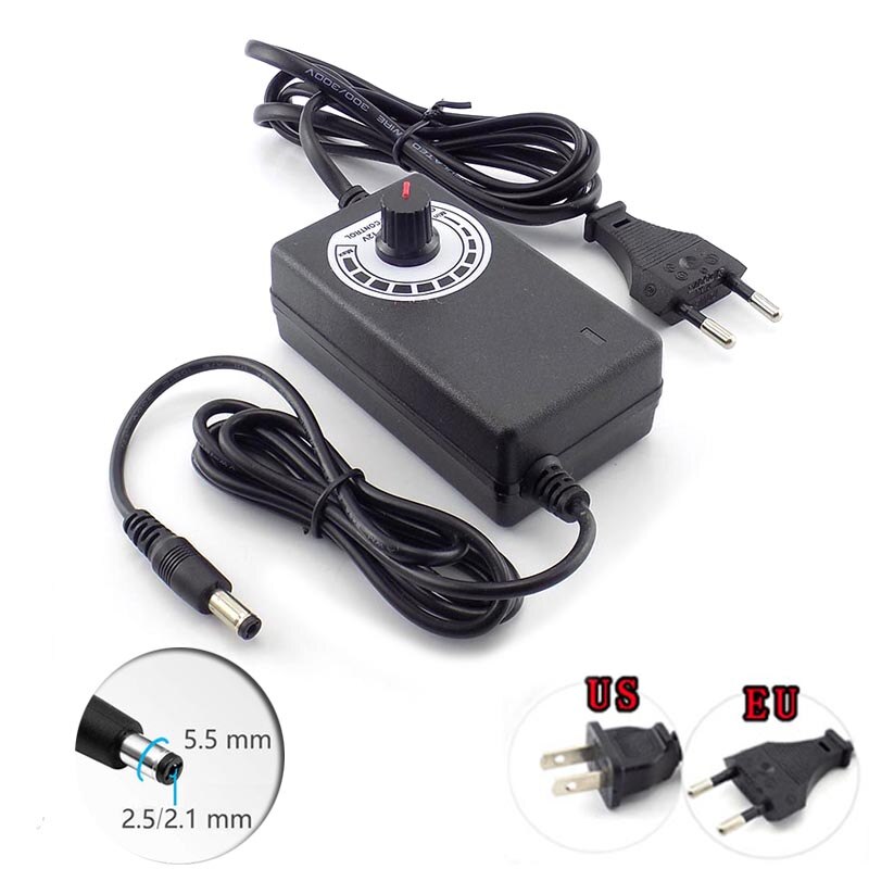 3V-12V 2A 2000ma Ac 100-220V Naar Dc Regelbare Voeding Adapter Universele Lader voor Led Strip Light Cctv Camera