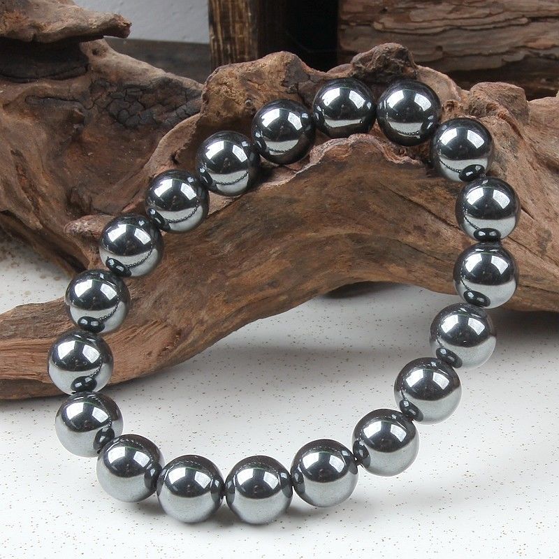 Terahertz Hematiet Armband Heren En Dames Titanium Nucleaire Magnetische Bal Armband Enkele Lus Multi Loop