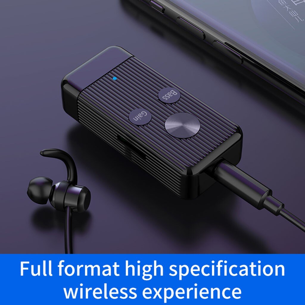 Mini sem fio bluetooth 5.0 receptor suporte redução de ruído modo tf cartão play adaptador para fone de ouvido com clipe esporte novo #77