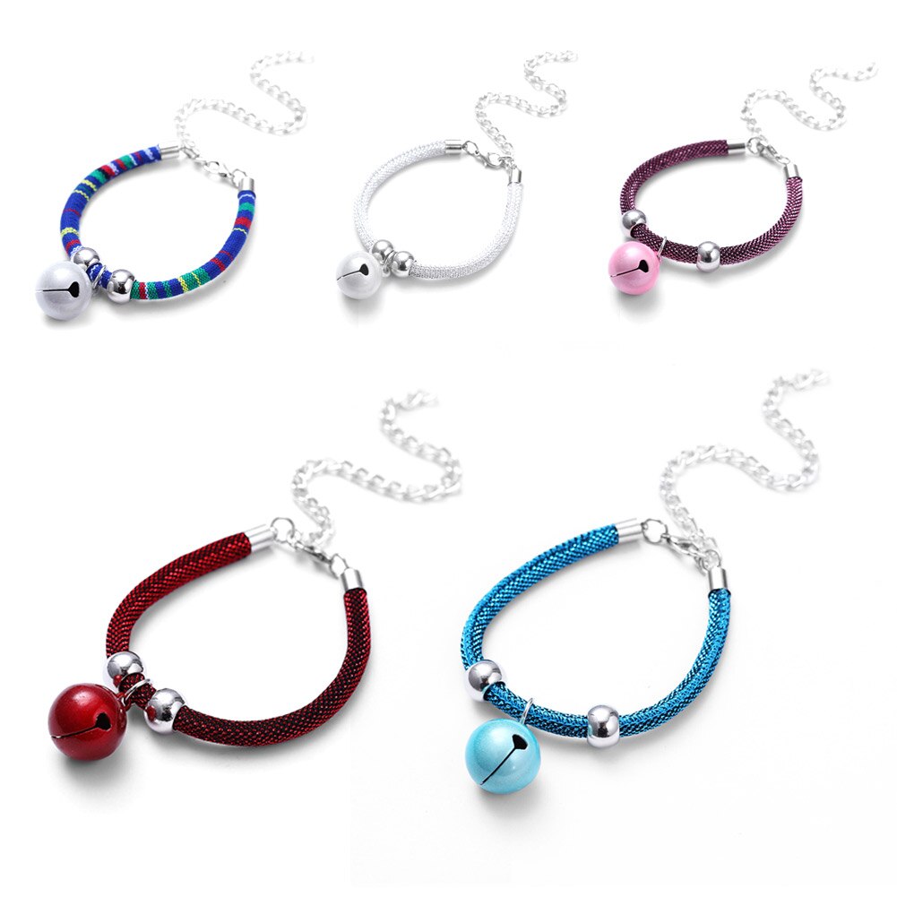 Réglable chat cloche collier chiot collier décor chaton colliers accessoires pour animaux de compagnie cou sangle collier de sécurité