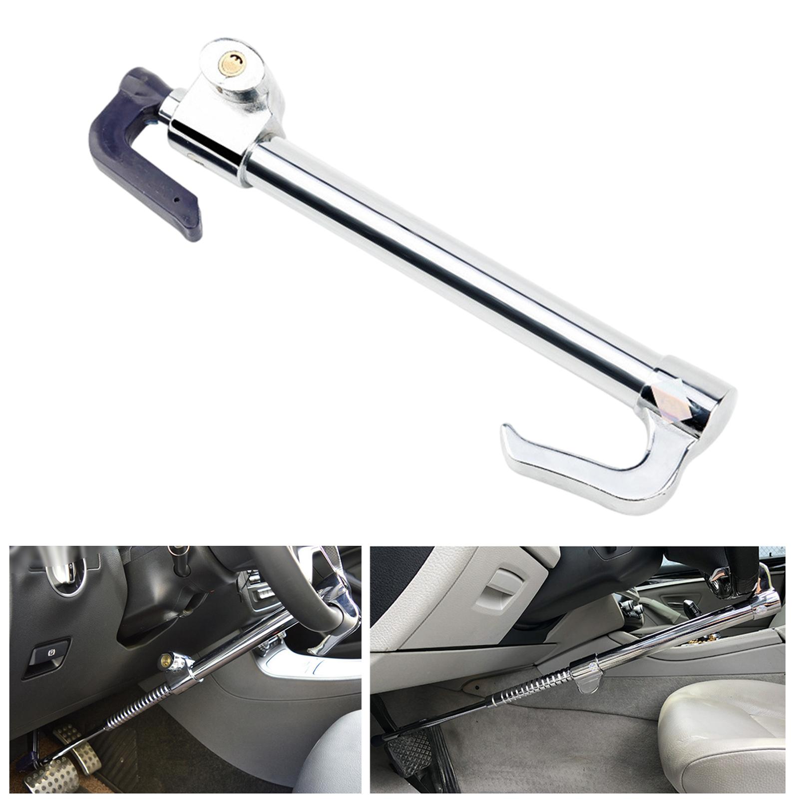 Universal Steering Wheel Lock, Anti Theft, Retractable, for SUV Vehicles Car Truck