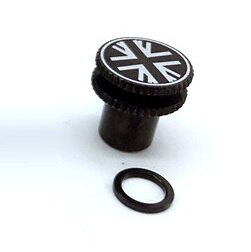 Brompton-tija de sillín de bicicleta plegable, tuerca de liberación rápida, tuerca de resorte amortiguador, tuerca de tornillo: Negro