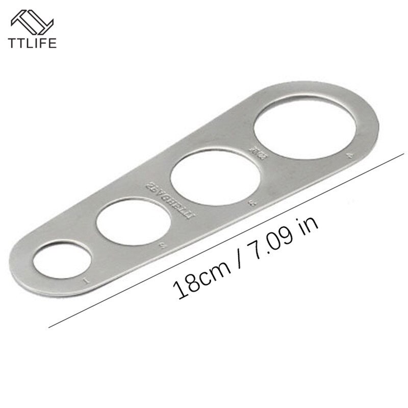 TTLIFE Stainless Steel Spaghetti Measurer Pasta Noodle Measure Easy Use Noodle Measurer Kitchen Accessories
