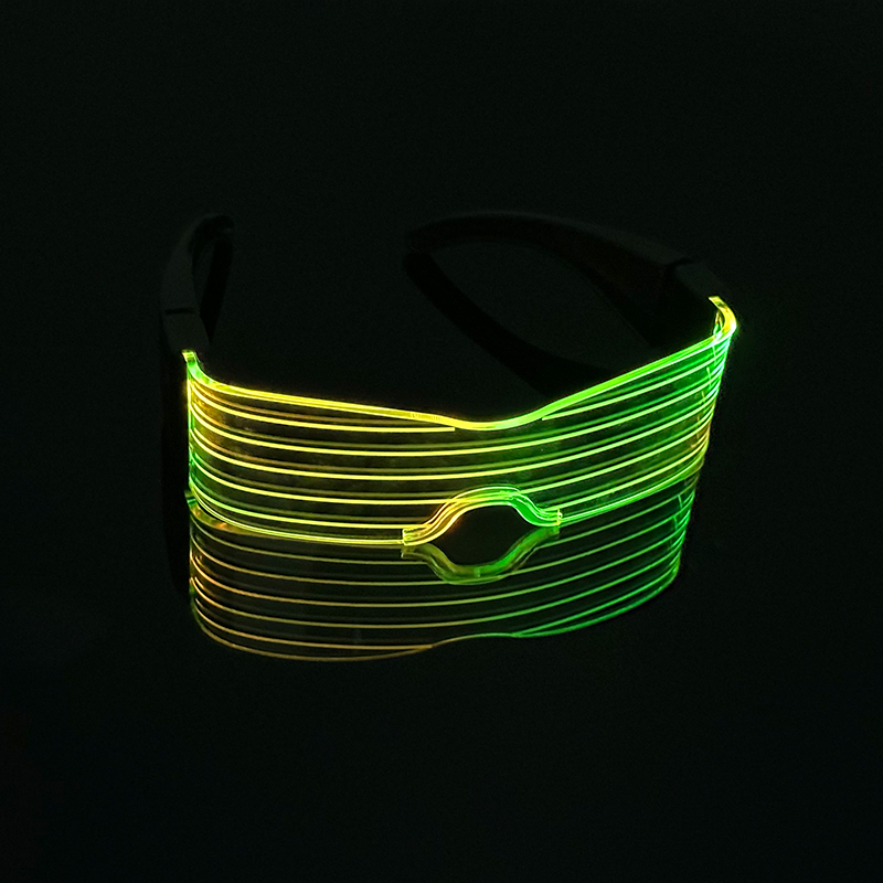 Novos óculos coloridos de led iluminados, óculos que brilham no escuro, óculos de festa neon, homens, mulheres, música, concerto, dança, decoração de bar