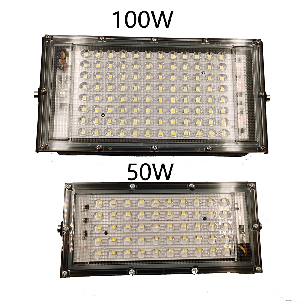 Led Flood Light AC 220V 230V 240V RGB Outdoor Floodlight Spotlight IP65 Waterproof 50W 100W LED Street Lamp Landscape Lighting