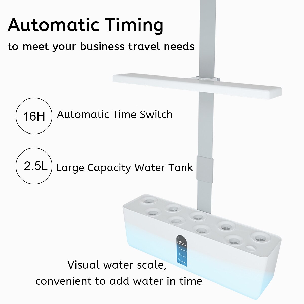 Hydroponics Growing System Automatic Indoor Herb Garden Starter Kit With LED Grow Light Smart Garden Planter For Home Kitchen