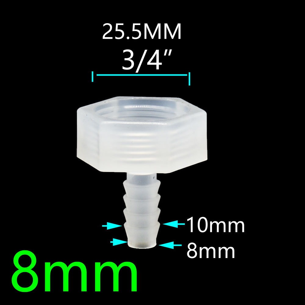 Raccordi per tubi flessibili da 4/6/8/10/12/14/16/20/25mm con giunto accoppiatore connettore tubo acqua filettato femmina da 1/2 3/4 pollici