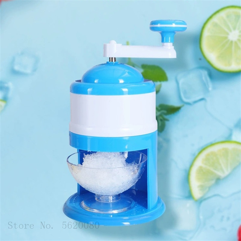 Household Stainless Steel Handhold Manual Ice Crusher Hand Shaved Ice Machine For Shaved Ice Snow Cones Slushies