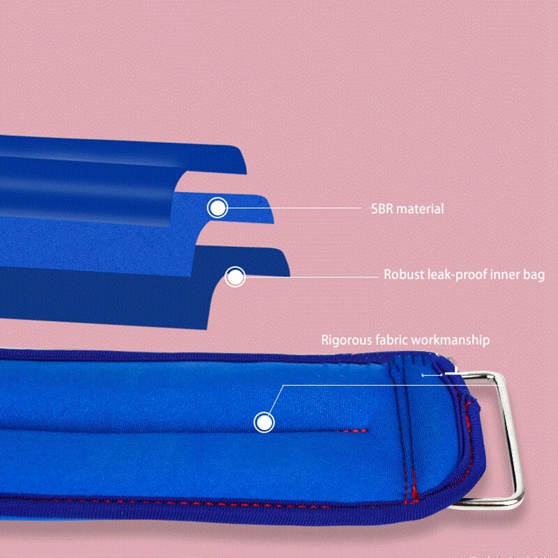 2 stuks volledig verstelbare enkel-, pols-, arm- en beengewichten, verstelbare gewichten, verstelbare band