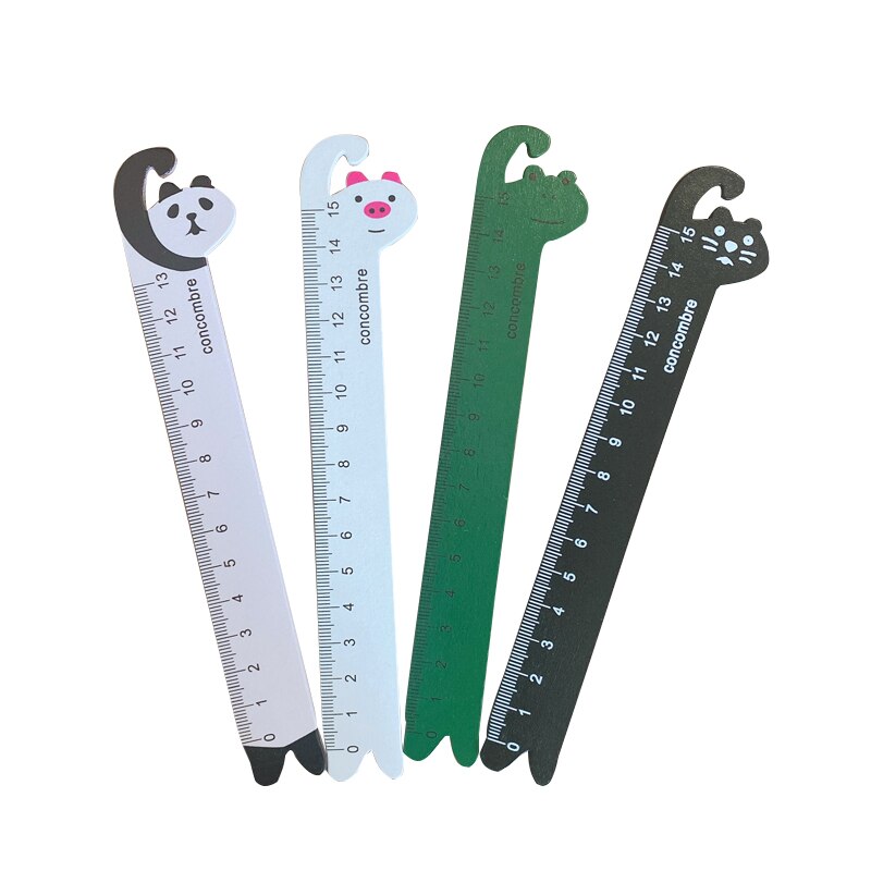 4pc 15cm wooden ruler Rulers Tool DIY Craft School... – Vicedeal