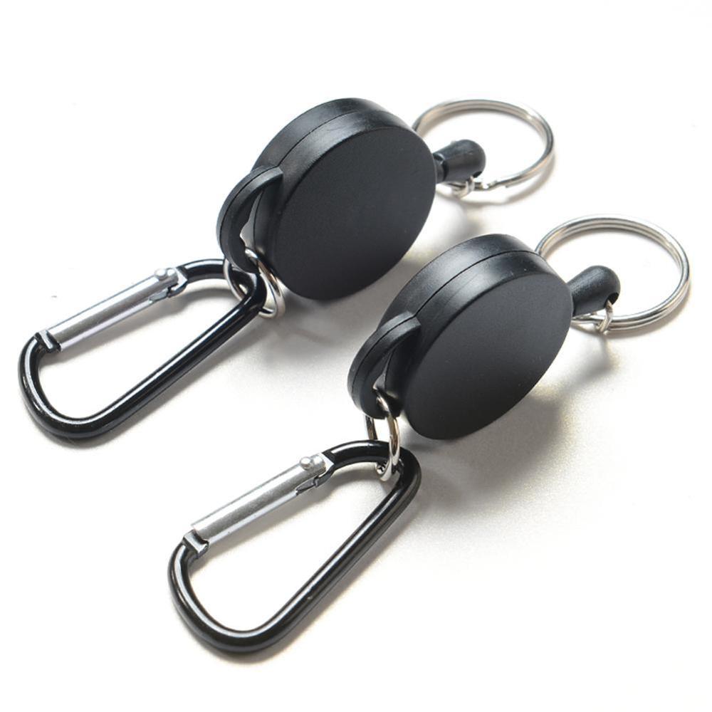 Telescopische sleutelhanger sleutelhanger karabijnhaak wandelsets reisketting sport kamperen buiten intrekbaar  z4 s 1