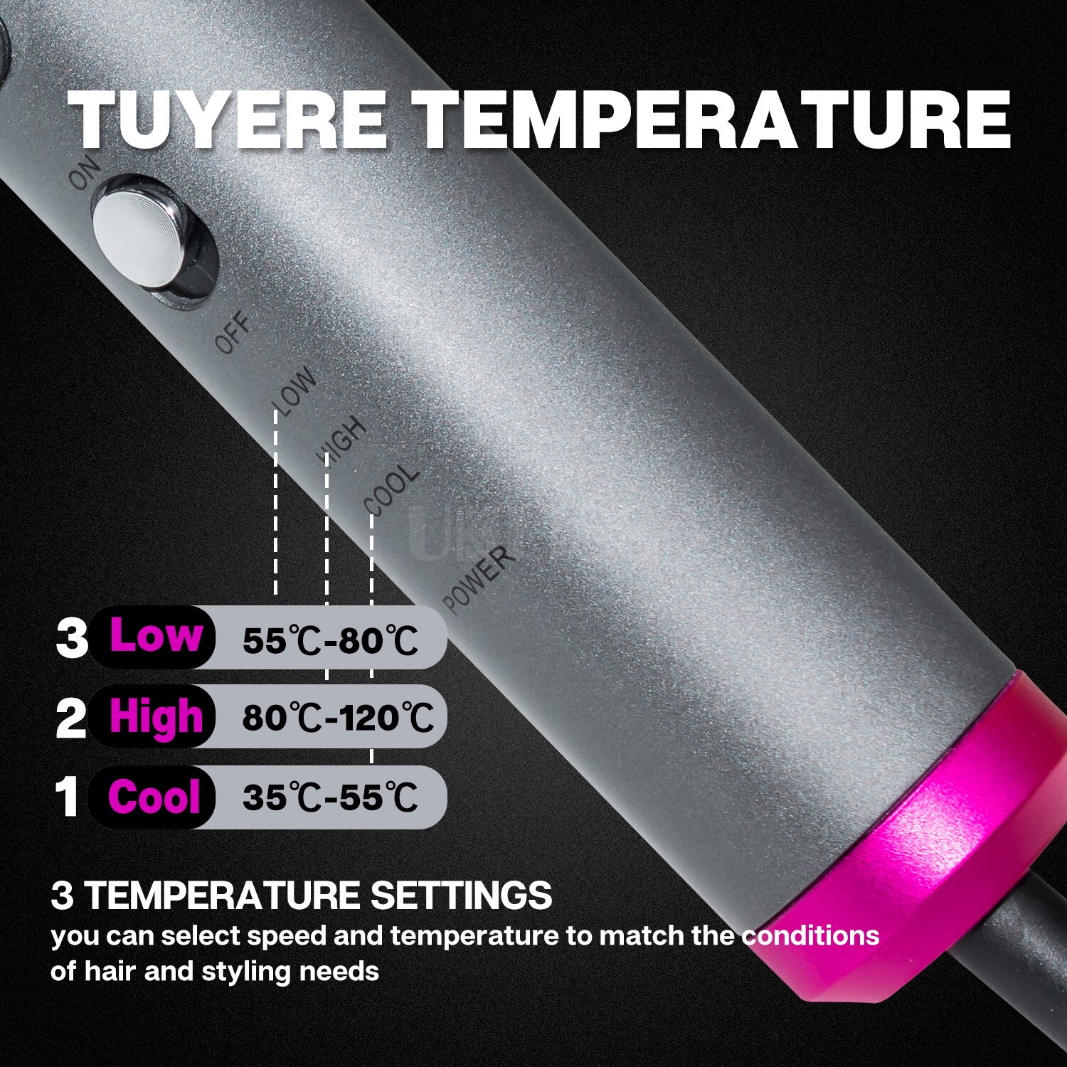 Electric Hair Dryer Strong Wind Multifunctional Hair Dry Blower Straightening Negative Ion Hair Care 1000W Powerful Blow Dryer