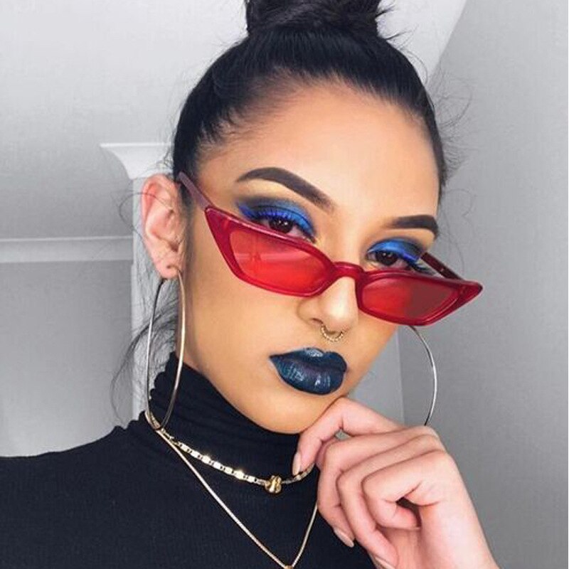 Cat eye bril vintage zonnebril dames cat eye kleine monturen zonnebril retro kleine rode dames zonnebril