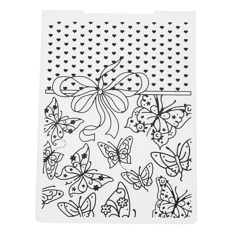 1PC Butterfly Plastic Template Craft Card Making Paper Cards Photo Album Wedding Decoration Scrapbooking Embossing Folder: Default Title