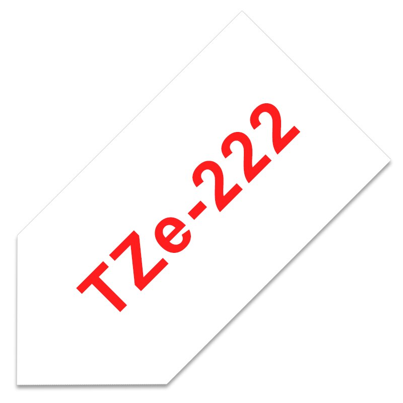 Mixed Color TZe-221 TZ2-221 Label Tapes for Brother 9mm Black on White for Brother P-Touch PT-H100 PT-D210 Label Printer: red on white