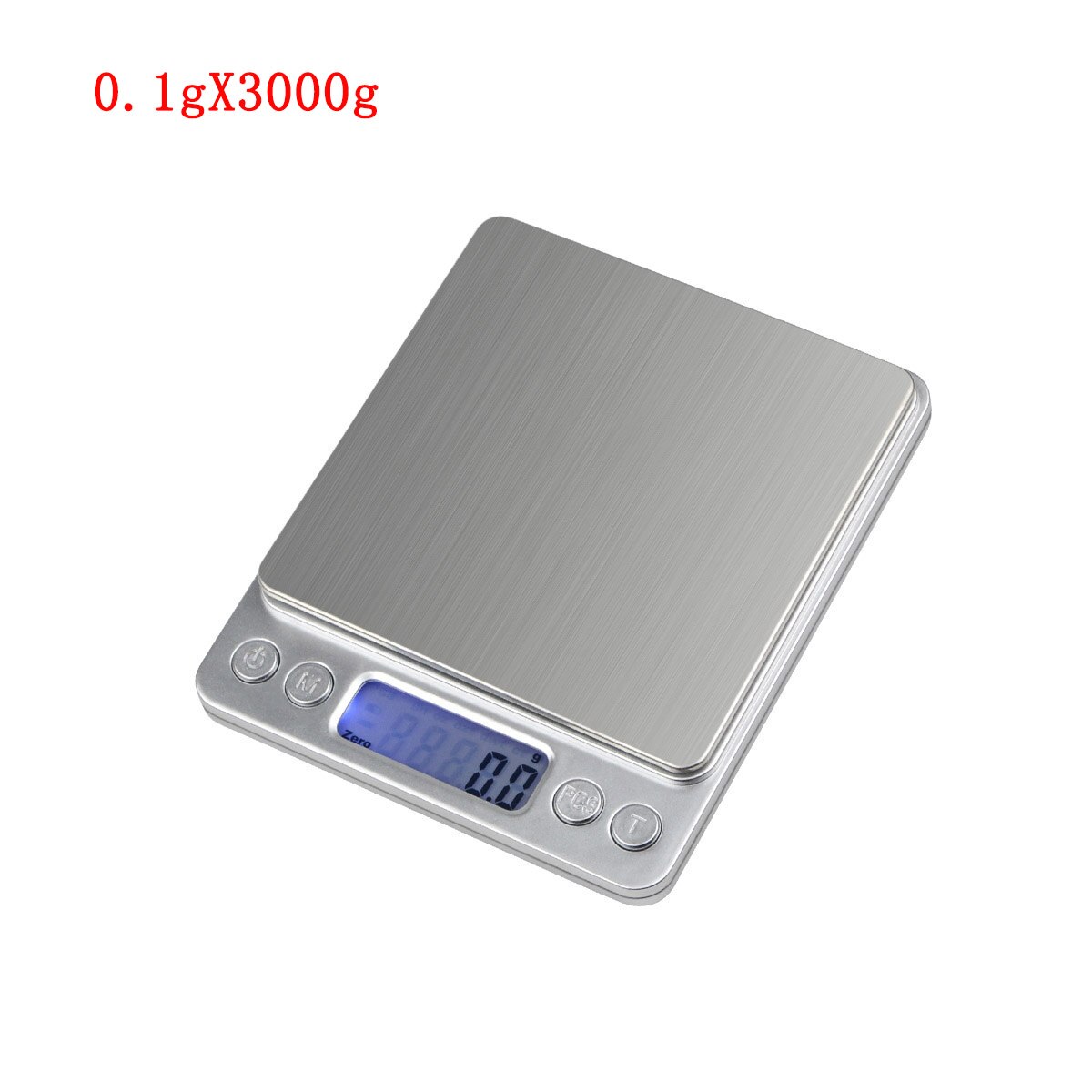 Wysoka precyzyjna waga złota waga jubilerska 0.1g 0.01gx10 0/200/300/500g mini kieszeń skala wagi żywności dla kuchni: 0.1gX3000g