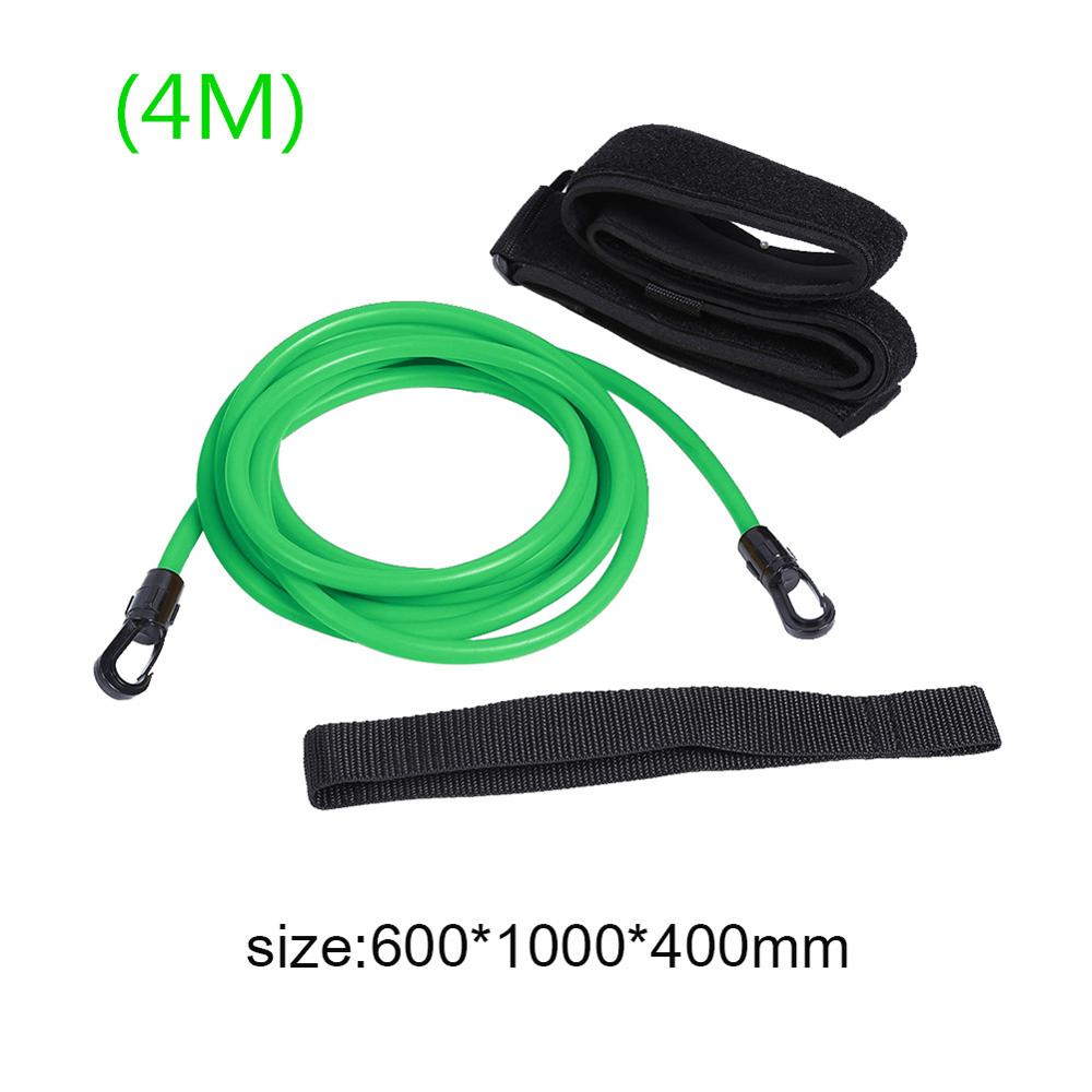 Adjustable Resistance Elastic Belt Swim Training Safety Rope Swimming Pool Latex Tubes Various Specifications Styles Accessories: Green 6X10X4M