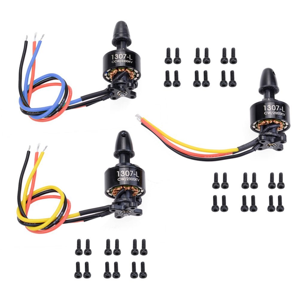 3 Stks/set X450 Rc Vliegtuig 2300KV Ccw/2300KV Cw/2000KV Cw 7.4V 1307 Borstelloze Motor Systeem Rc vliegtuigen Onderdelen