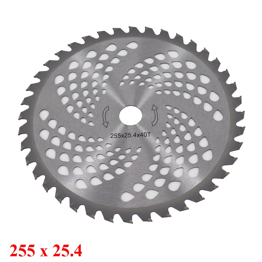260mm 40 Teeth Circular Carbide Tipped Saw Blade Metal wood Cutting Disc Brush Cutter Trimmer shrubs Power Tool Tool Parts