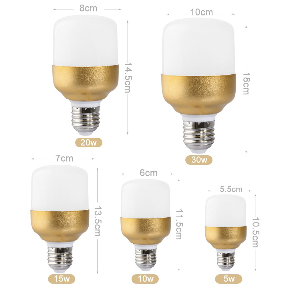 LED ampoule E27 220V lampe à Led pour éclairage à la maison lampes de Table blanc froid 5W 15W 20W 30W 40W 50W haute puissance Led lumières