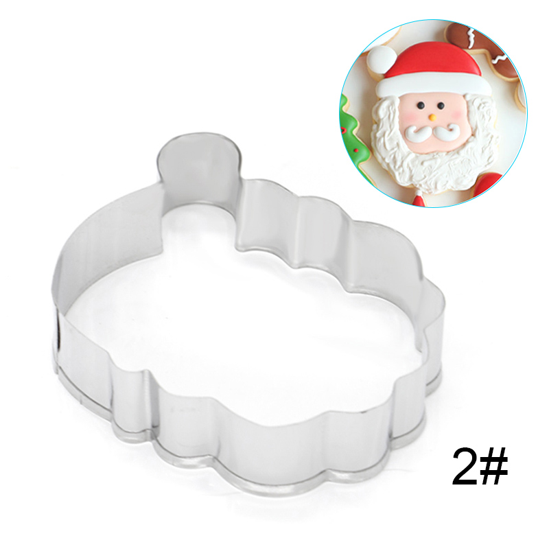 Rvs Kerst Cake Cookie Fondant Cutter Mold Bakken Cupcake Gebak Diy Gereedschap XHC88