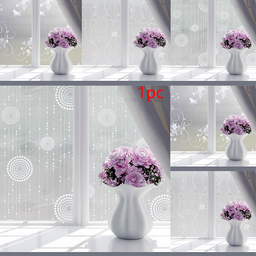 Frosted Waterproof Home Removable Bathroom Office Privacy Simple Self Adhesive Window Film Glass Sticker Kitchen Cling