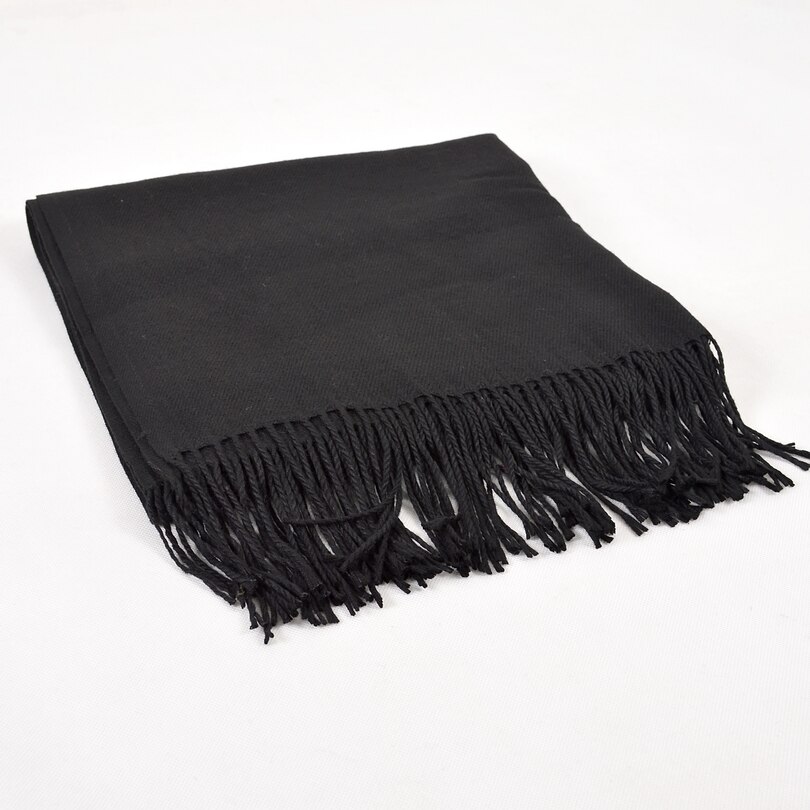 [Bysifa] Winter Vlakte Kasjmier Sjaals Herfst Thicken Warm Tassel Lange Sjaals Wraps Groen Zwart Kameel grijs Rood