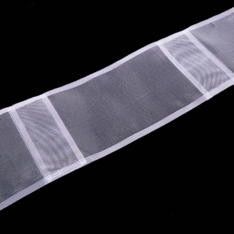 Accesorios de cinta transparente para cortinas, cinta de nailon para barra de inserción, gancho de correa de cortina blanco transparente, CP-JD152 #40