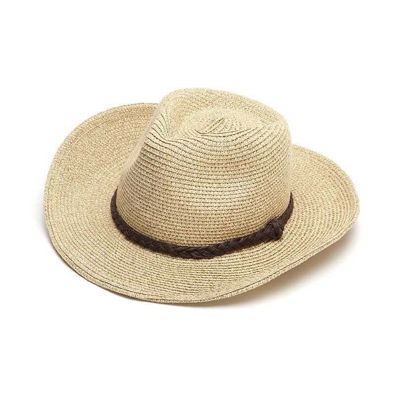 Man Straw Hat Wide Brim Beach Foldable Cap Big Bone Men Plus Size Fedora Hat 58CM 60CM 62CM: white / XXXXL62cm