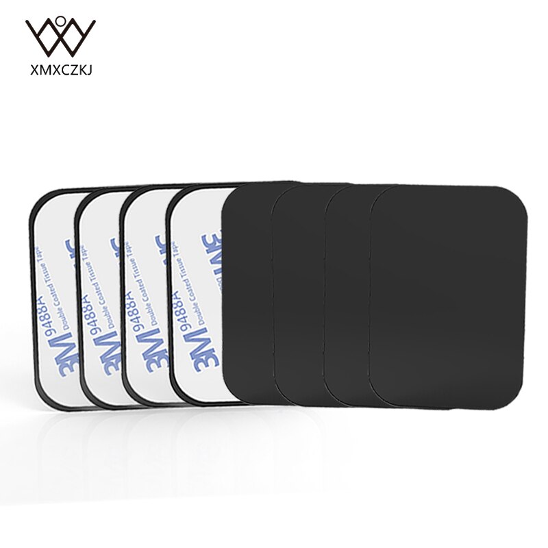 Metal Plate Universal Mount Metal Plate Kit with Adhesive for Magnetic Car Mount Cell Phone Holder Magnet Mobile Stand: 8 rectangle