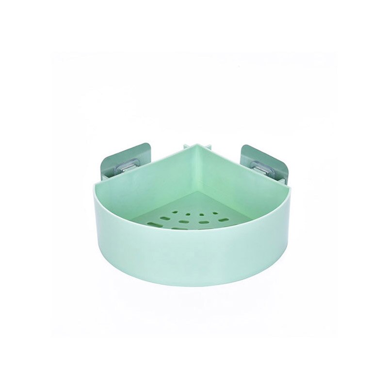 Badkamer Rekken Muur Hoek Opbergrek Organisator Douche Shampoo Houder Wc Zuignap Opbergrek Badkamer Accessoires: style1 Round Green