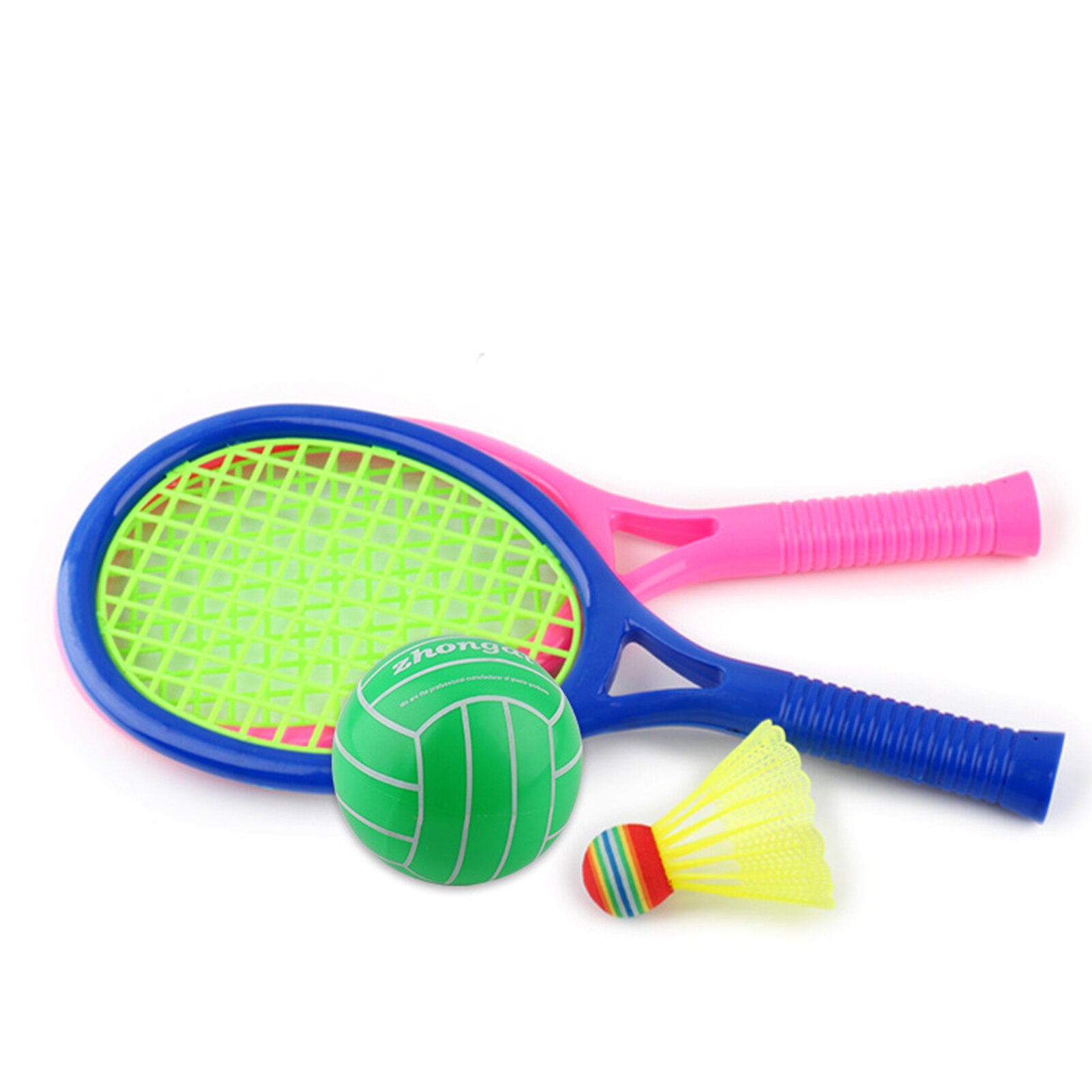 3-In-1 Kinderen Tennis Badminton Volleybal Netto Racket Sport Speelgoed Set Outdoor Educatief Speelgoed Sport Ouder-kind Sport